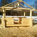 Беседка рубленная